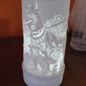 Litofania cilindrica