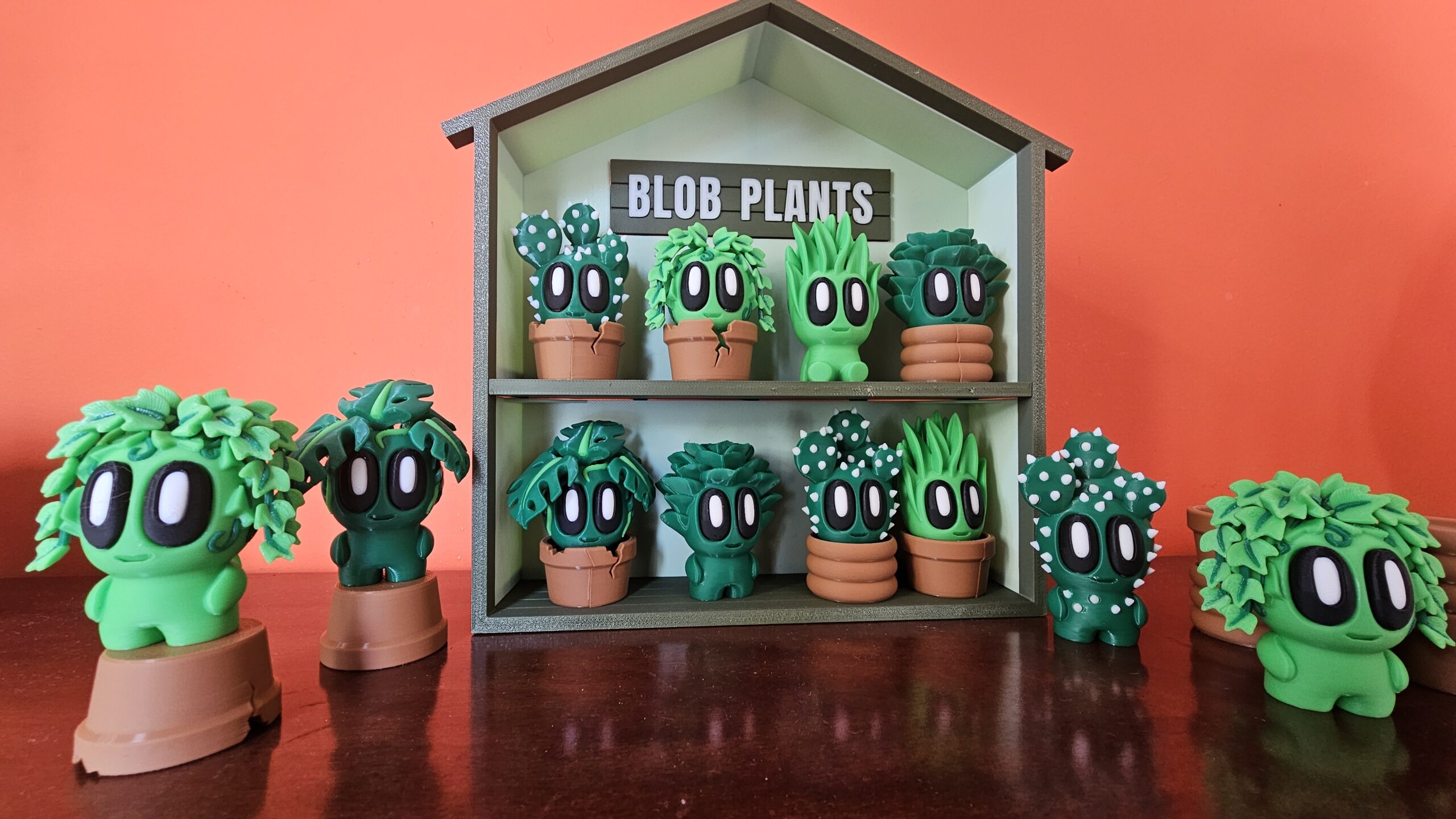 Plantas decorativas impresas en 3D