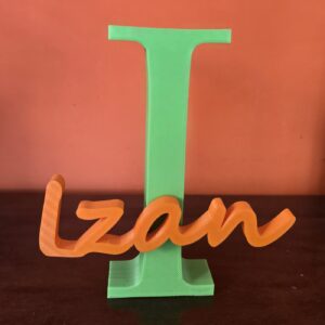 Nombres impresos en 3D