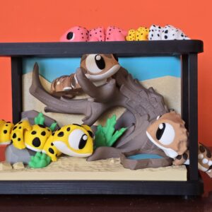 Adorables reptiles y terrario