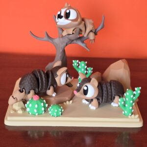 Armadillo y perezoso